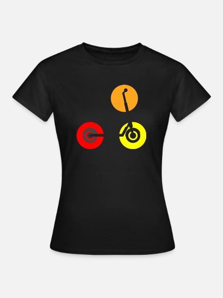 E-Scooter Roller - Frauen T-Shirt - Schwarz