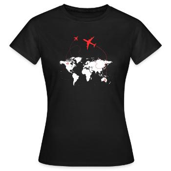 Go on - Women's T-Shirt - black - Front - AI Model Female 172 dark (172cm)