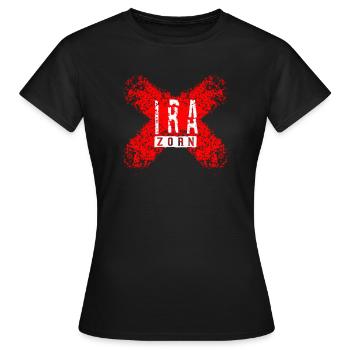 IRA - La Colère - T-shirt Femme - noir - Devant - AI Model Female 172 dark (172cm)