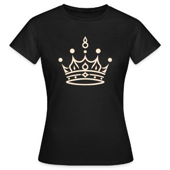 Couronne de splendeur du couronnement - T-shirt Femme - noir - Devant - AI Model Female 172 dark (172cm)