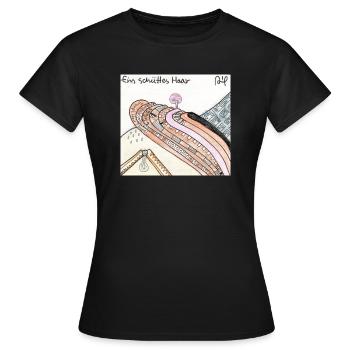 Wirrwarr 33 - Frauen T-Shirt - Schwarz - Vorne - AI Model Female 172 dark (172cm)