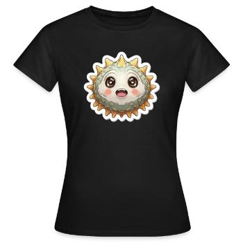 Pufferfish Lover - Women's T-Shirt - black - Front - AI Model Female 172 dark (172cm)