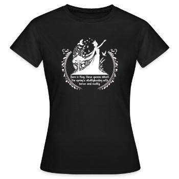 Princesses Born in May Birthday Design - Women's T-Shirt - black - Front - AI Model Female 172 dark (172cm)