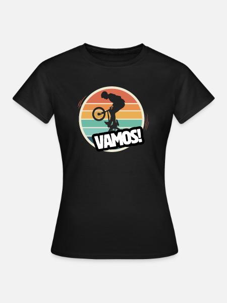 Vamos BMX Retro - Frauen T-Shirt - Schwarz