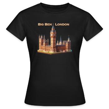 Big Ben London - Women's T-Shirt - black - Front - AI Model Female 172 dark (172cm)