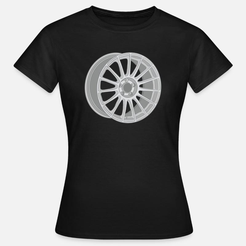 Felge - Dame-T-shirt - sort