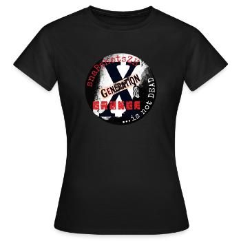 Grunge - Frauen T-Shirt - Schwarz - Vorne - AI Model Female 172 dark (172cm)