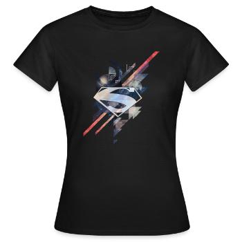 Superman Logo Galaxy - T-shirt Femme - noir - Devant - AI Model Female 172 dark (172cm)