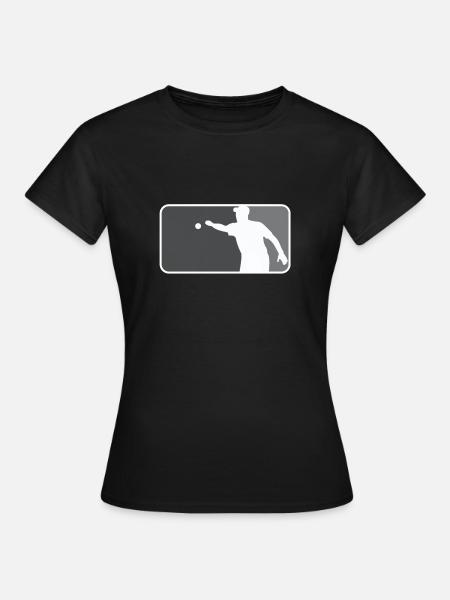 Pétanque Boule Boccia Petanca Major League Style - T-shirt Femme - noir