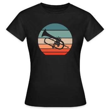 Flughorn flugelhornist wind orchestra orchestra - Women's T-Shirt - black - Front - AI Model Female 172 dark (172cm)