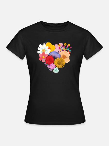 Love flower - Women's T-Shirt - black