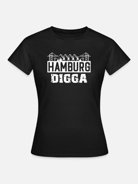 Hamburg Digga - Frauen T-Shirt - Schwarz