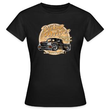 Camionnette rouillée - T-shirt Femme - noir - Devant - AI Model Female 172 dark (172cm)