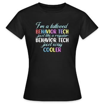 Thérapeute comportementaliste Thérapeute - T-shirt Femme - noir - Devant - AI Model Female 172 dark (172cm)