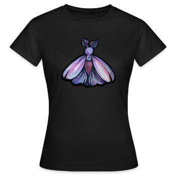 Papillon de nuit pourpre - T-shirt Femme - noir - Devant - AI Model Female 172 dark (172cm)