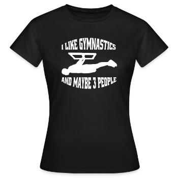 Gymnastics Gymnastics Gymnastics Gymnastics Gymnastics - Women's T-Shirt - black - Front - AI Model Female 172 dark (172cm)
