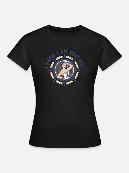 Seglen Segelboot Segler - Frauen T-Shirt - Schwarz