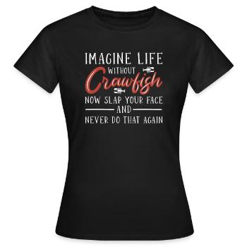Langusten Languste - Frauen T-Shirt - Schwarz - Vorne - AI Model Female 172 dark (172cm)