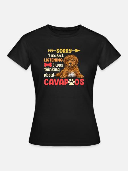 Cavapoo Cavoodle Capoodle Hund - Frauen T-Shirt - Schwarz