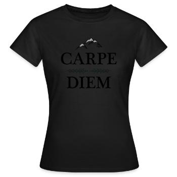 Carpe Diem - Women's T-Shirt - black - Front - AI Model Female 172 dark (172cm)