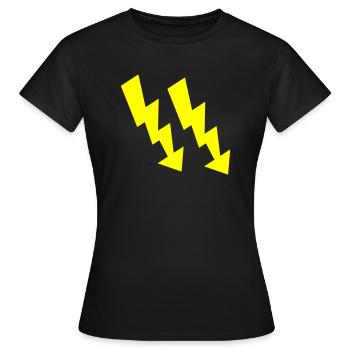 Flashes - Women's T-Shirt - black - Front - AI Model Female 172 dark (172cm)