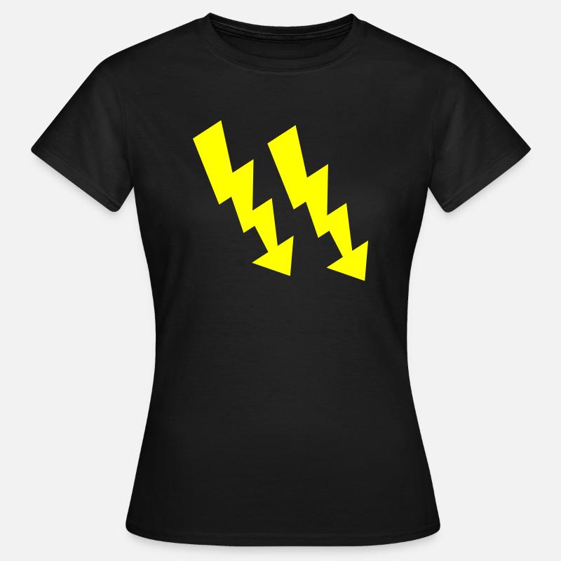 blitze - Frauen T-Shirt - Schwarz