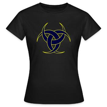 Emblème de Diane II - T-shirt Femme - noir - Devant - AI Model Female 172 dark (172cm)