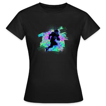 Football américain - T-shirt Femme - noir - Devant - AI Model Female 172 dark (172cm)
