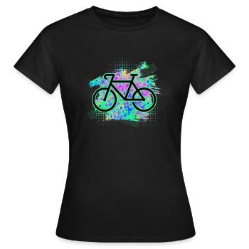 Bicyclette - T-shirt Femme - noir - Devant - AI Model Female 172 dark (172cm)