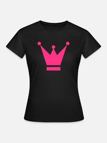 Krone - Frauen T-Shirt - Schwarz
