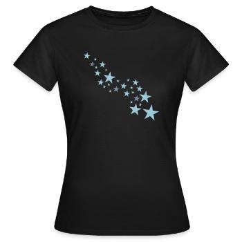 stars - T-shirt Femme - noir - Devant - AI Model Female 172 dark (172cm)
