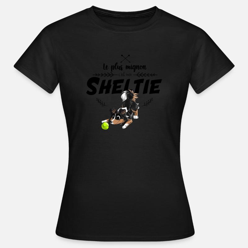 Le plus mignon Shetland - T-shirt Femme - noir