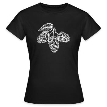 Hops malt beer yeast fermentation beer production pils - Women's T-Shirt - black - Front - AI Model Female 172 dark (172cm)