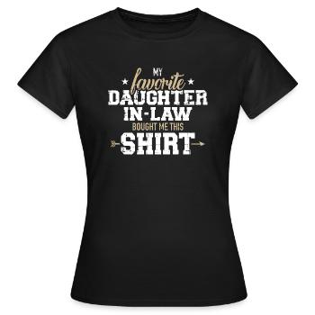 Schwiegervater - Frauen T-Shirt - Schwarz - Vorne - AI Model Female 172 dark (172cm)
