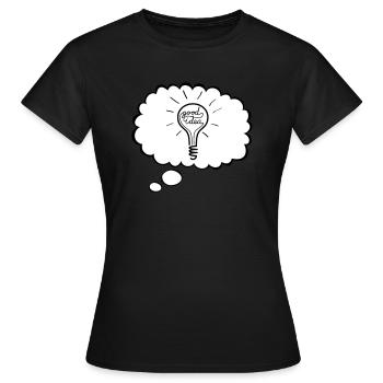 Gute Idee - Frauen T-Shirt - Schwarz - Vorne - AI Model Female 172 dark (172cm)