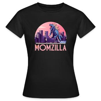 Mother's Day Print - MOMZILLA. - Women's T-Shirt - black - Front - AI Model Female 172 dark (172cm)