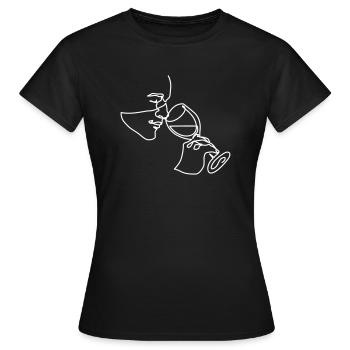 wein bestseller - Frauen T-Shirt - Schwarz - Vorne - AI Model Female 172 dark (172cm)