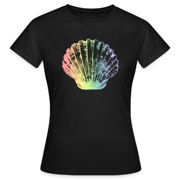 Jakobsmuschel - Frauen T-Shirt - Schwarz - Vorne - AI Model Female 172 dark (172cm)