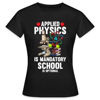 Physicien physicien - T-shirt Femme - noir - Devant - AI Model Female 172 dark (172cm)