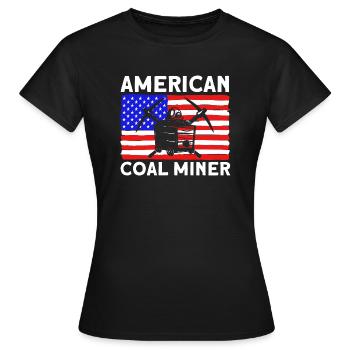 Miners Underground Mining Underground Mining - Women's T-Shirt - black - Front - AI Model Female 172 dark (172cm)