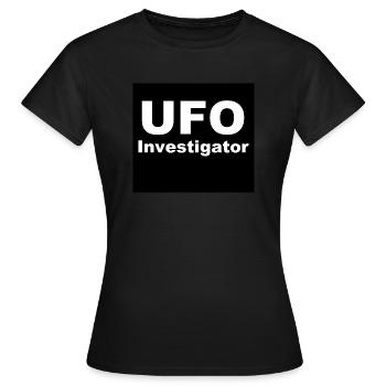 Enquêteur sur les OVNI - T-shirt Femme - noir - Devant - AI Model Female 172 dark (172cm)