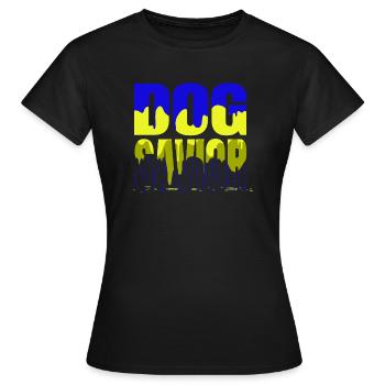 expérimentation animale Sensibilisation des animaux Beagle pour hommes - T-shirt Femme - noir - Devant - AI Model Female 172 dark (172cm)