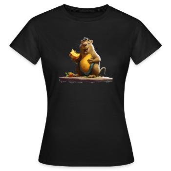 Rongeur - T-shirt Femme - noir - Devant - AI Model Female 172 dark (172cm)
