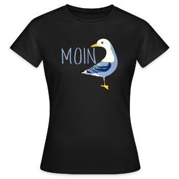 Hello with Möve - Women's T-Shirt - black - Front - AI Model Female 172 dark (172cm)
