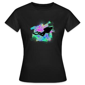 Plongeurs plongeurs - T-shirt Femme - noir - Devant - AI Model Female 172 dark (172cm)