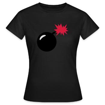 Bombe - Frauen T-Shirt - Schwarz - Vorne - AI Model Female 172 dark (172cm)