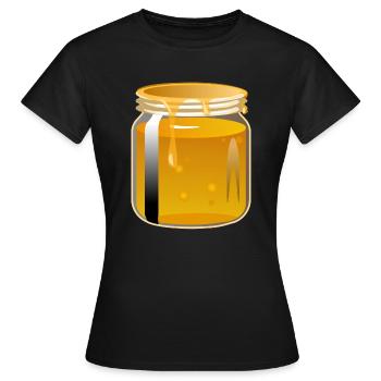 Honig - Frauen T-Shirt - Schwarz - Vorne - AI Model Female 172 dark (172cm)