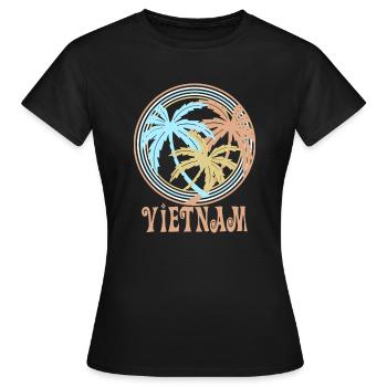 Vietnam - Frauen T-Shirt - Schwarz - Vorne - AI Model Female 172 dark (172cm)