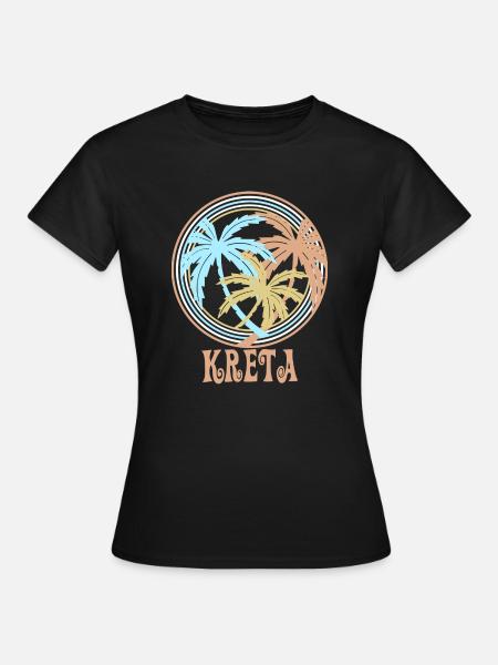 Kreta - Frauen T-Shirt - Schwarz