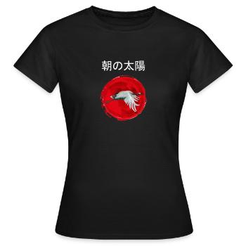 sick of the rising sun - Women's T-Shirt - black - Front - AI Model Female 172 dark (172cm)